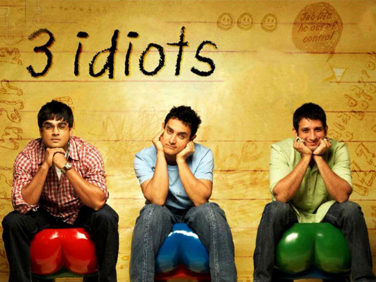 Stills from the Bollywood movie 3 Idiots, directed by Rajkumar Hirani