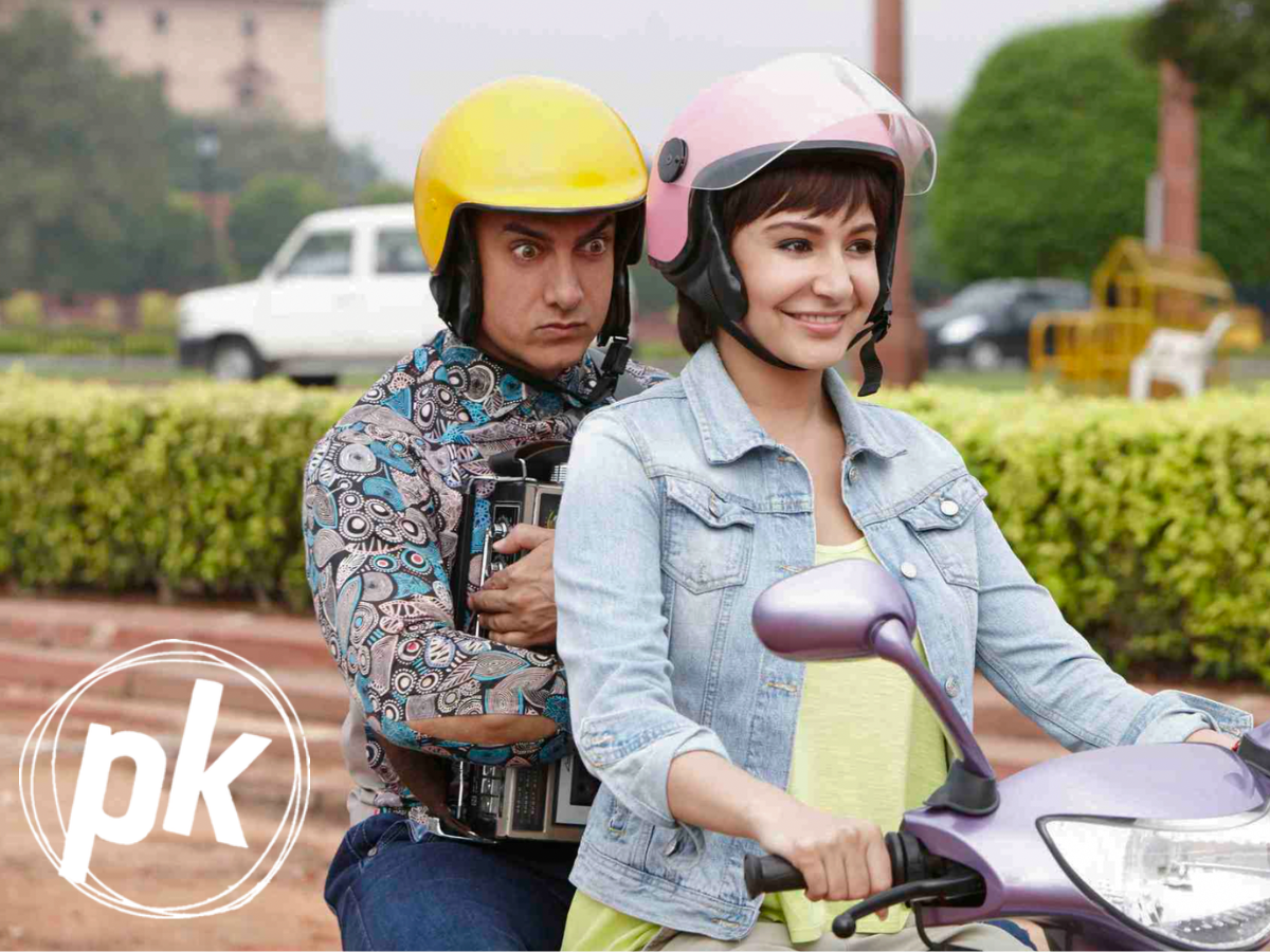 Stills from the Bollywood movie PK, directed by Rajkumar Hirani